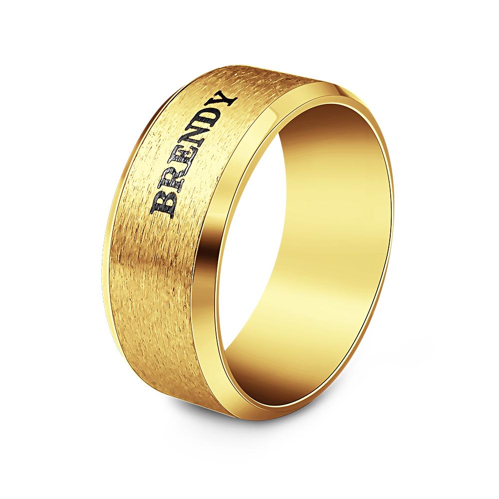 Stainless Steel Men's Stainless Steel Men's Ring - Personalized Ring