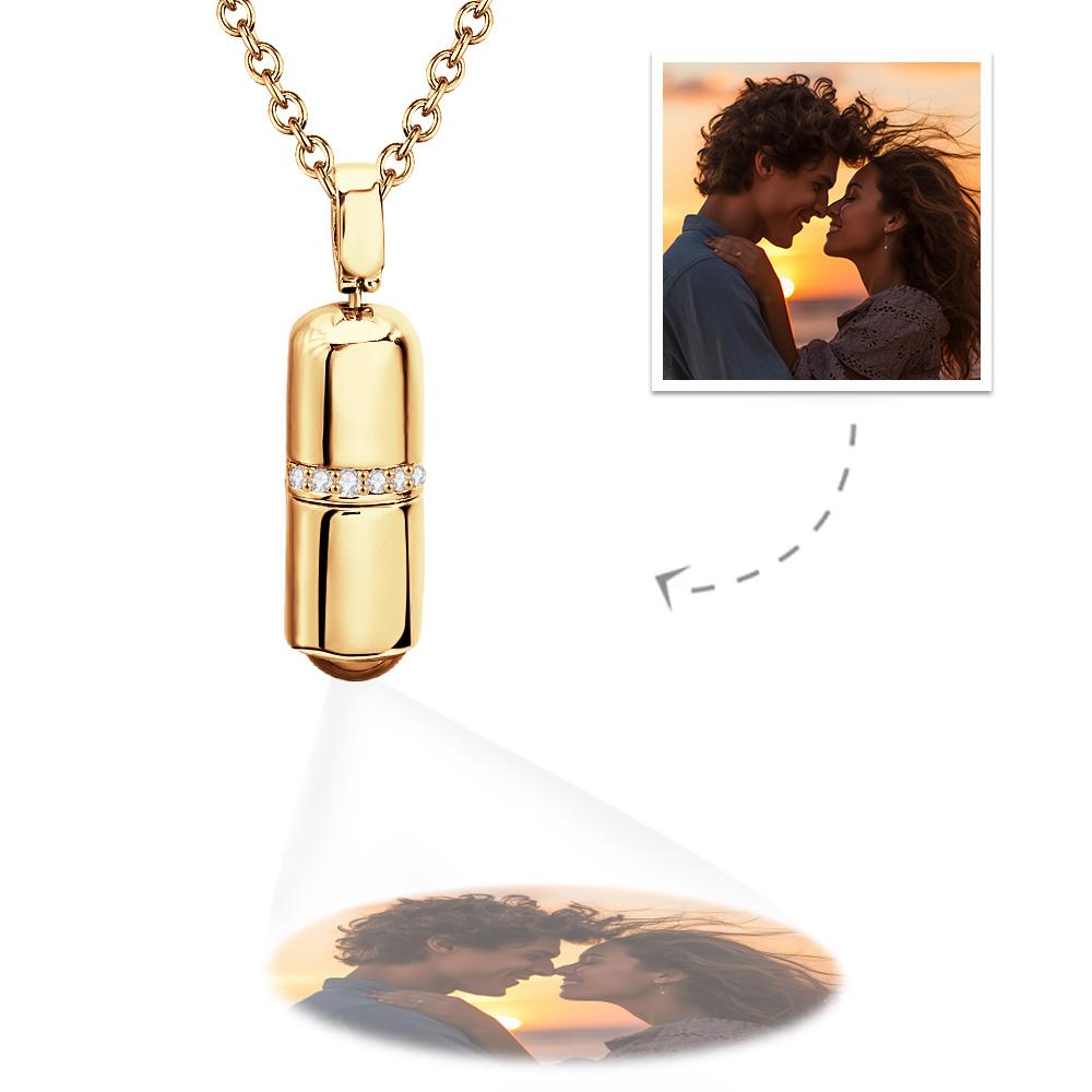 Personalized Creative Pill Projection Charm