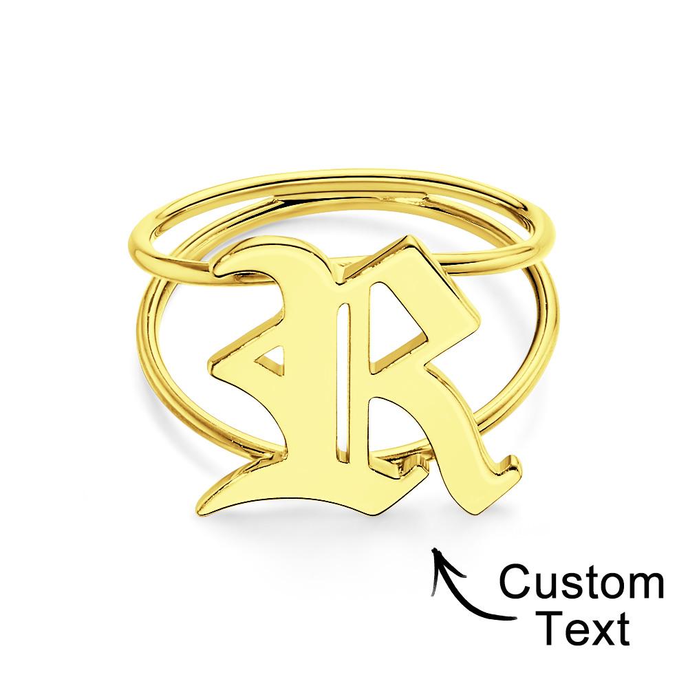 Old English Initial - Personalized Old English Initial