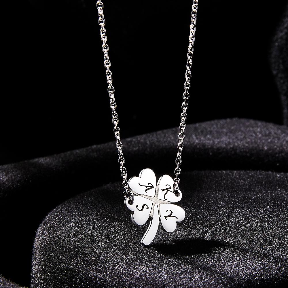 Lucky Clover - Personalized Loving Lucky Leaf Necklace
