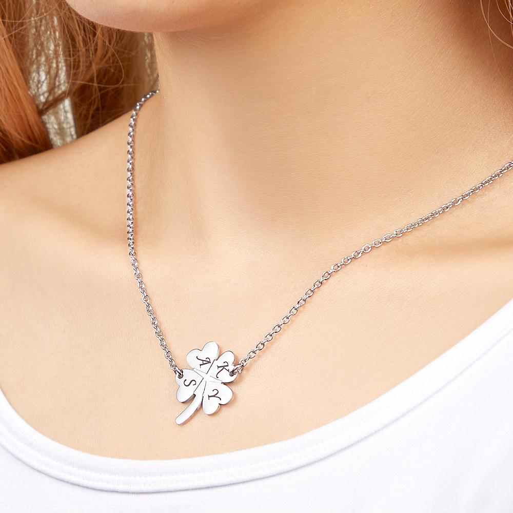 Lucky Clover - Personalized Loving Lucky Leaf Necklace