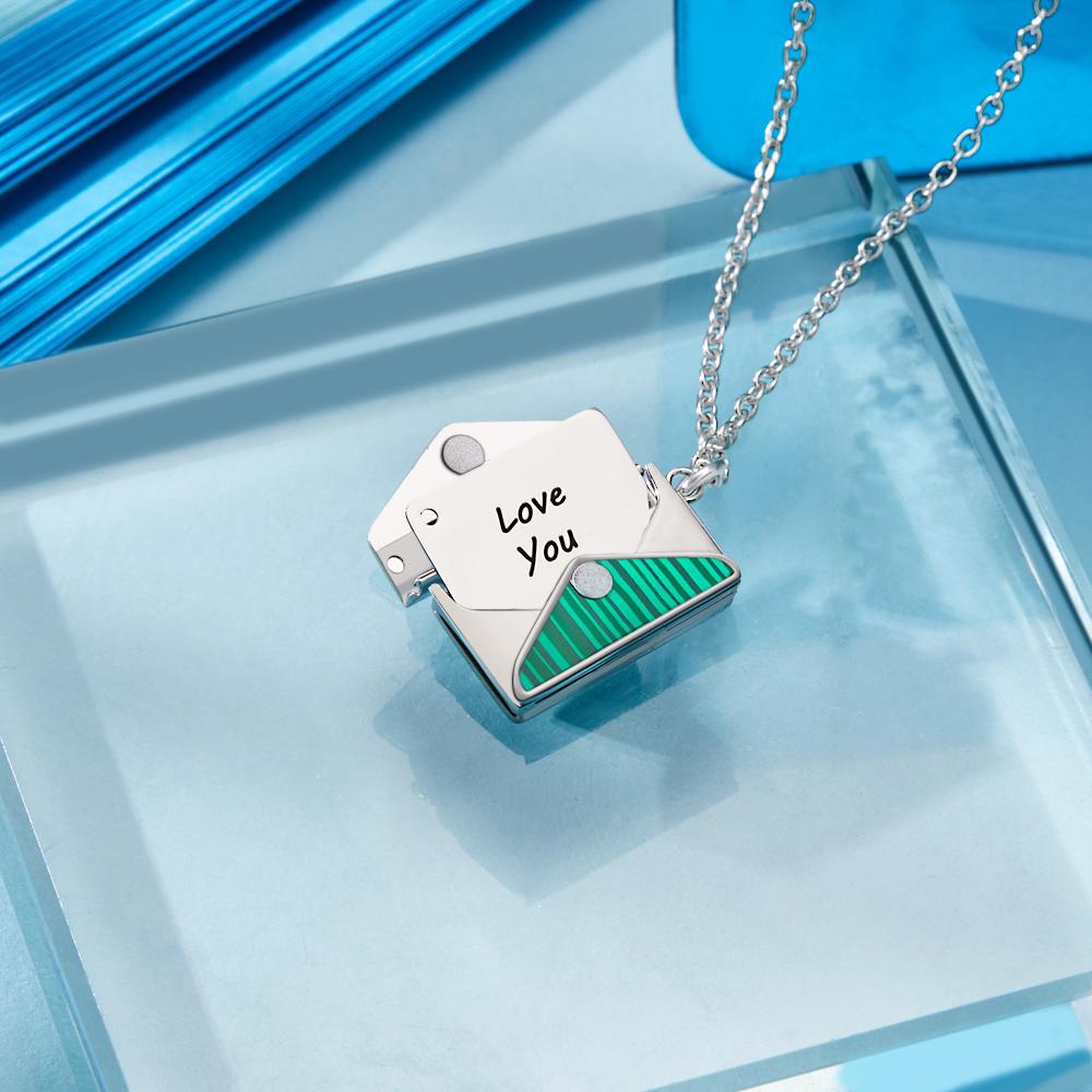 Love Letter - Personalized Couple Envelope Letter Necklace