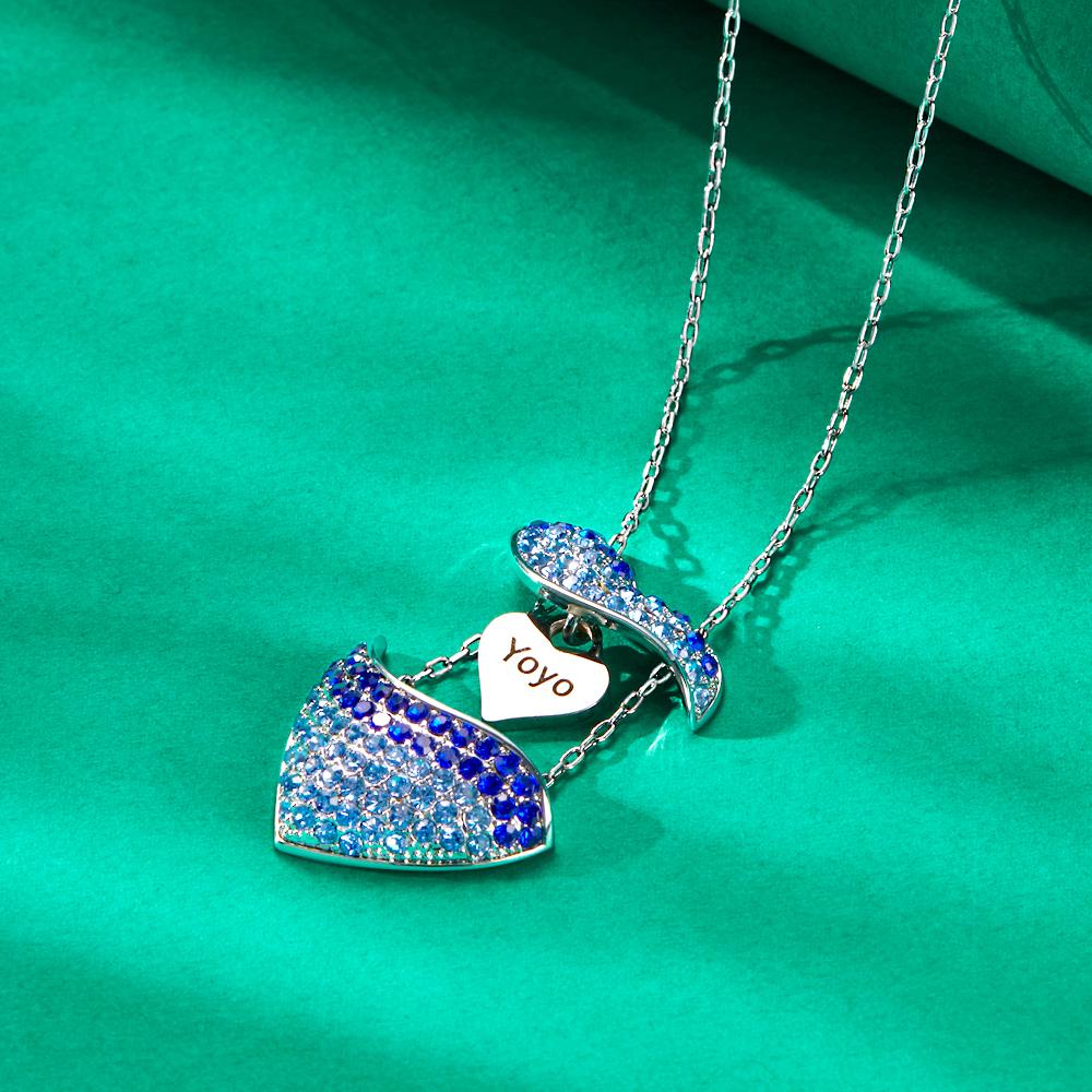 Personalized Engraved Openable Message Necklace