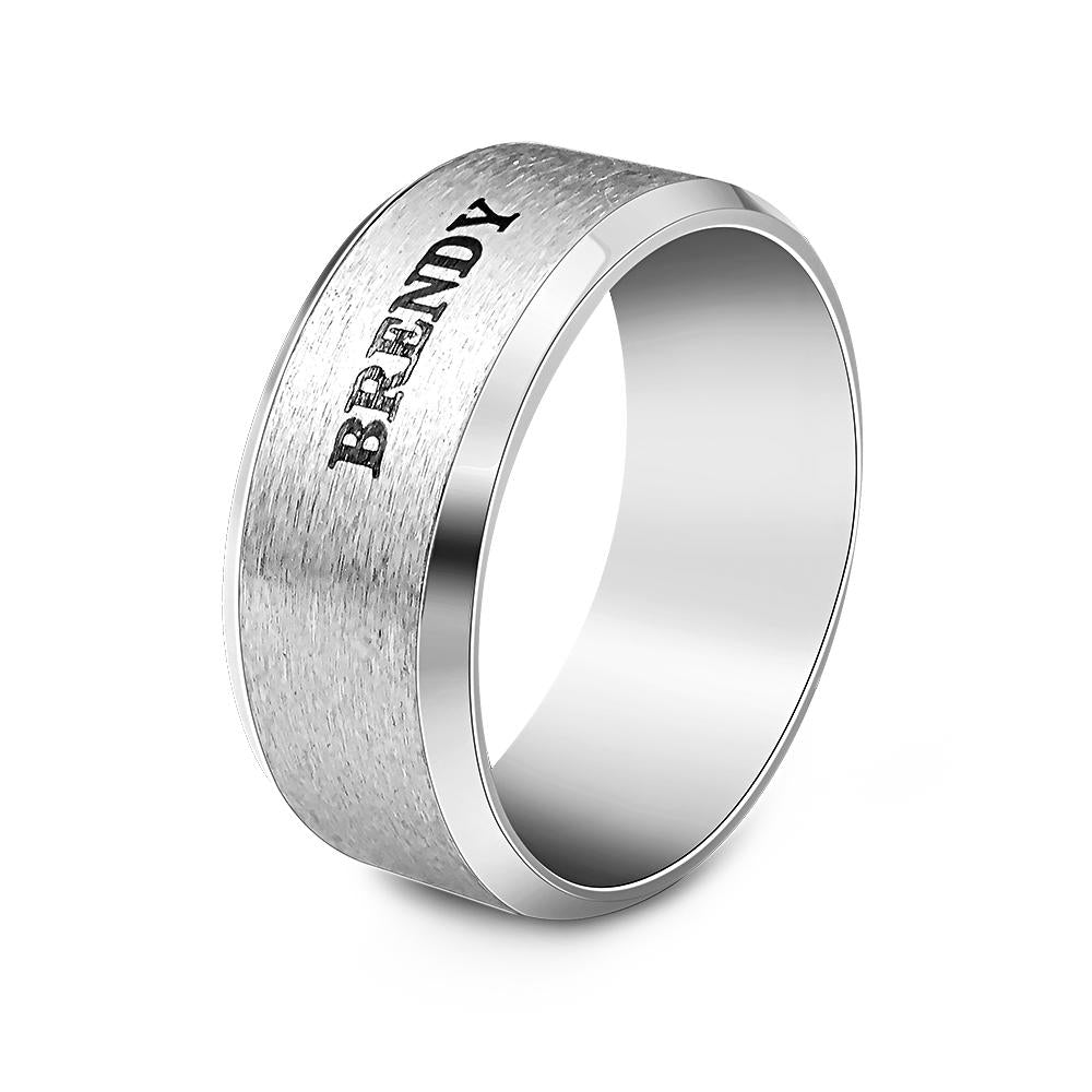 Stainless Steel Men's Stainless Steel Men's Ring - Personalized Ring