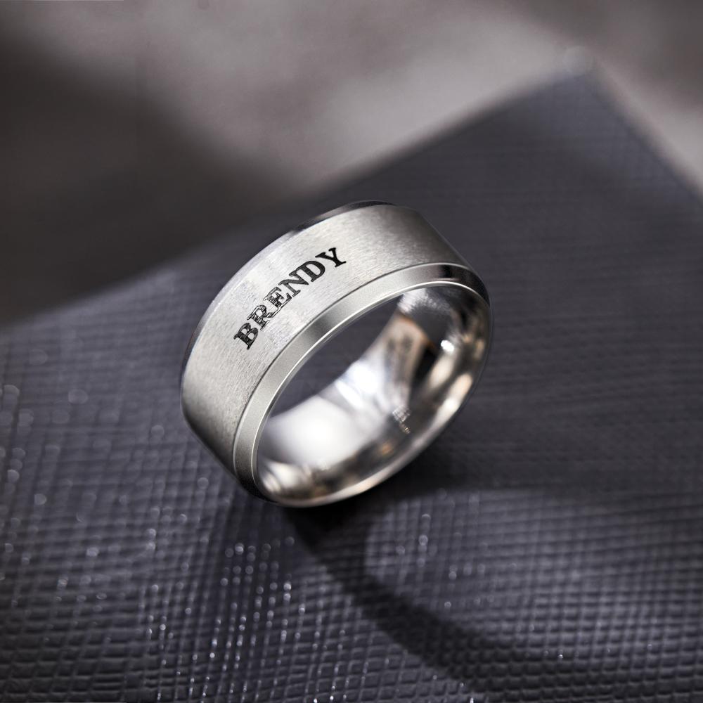 Stainless Steel Men's Stainless Steel Men's Ring - Personalized Ring