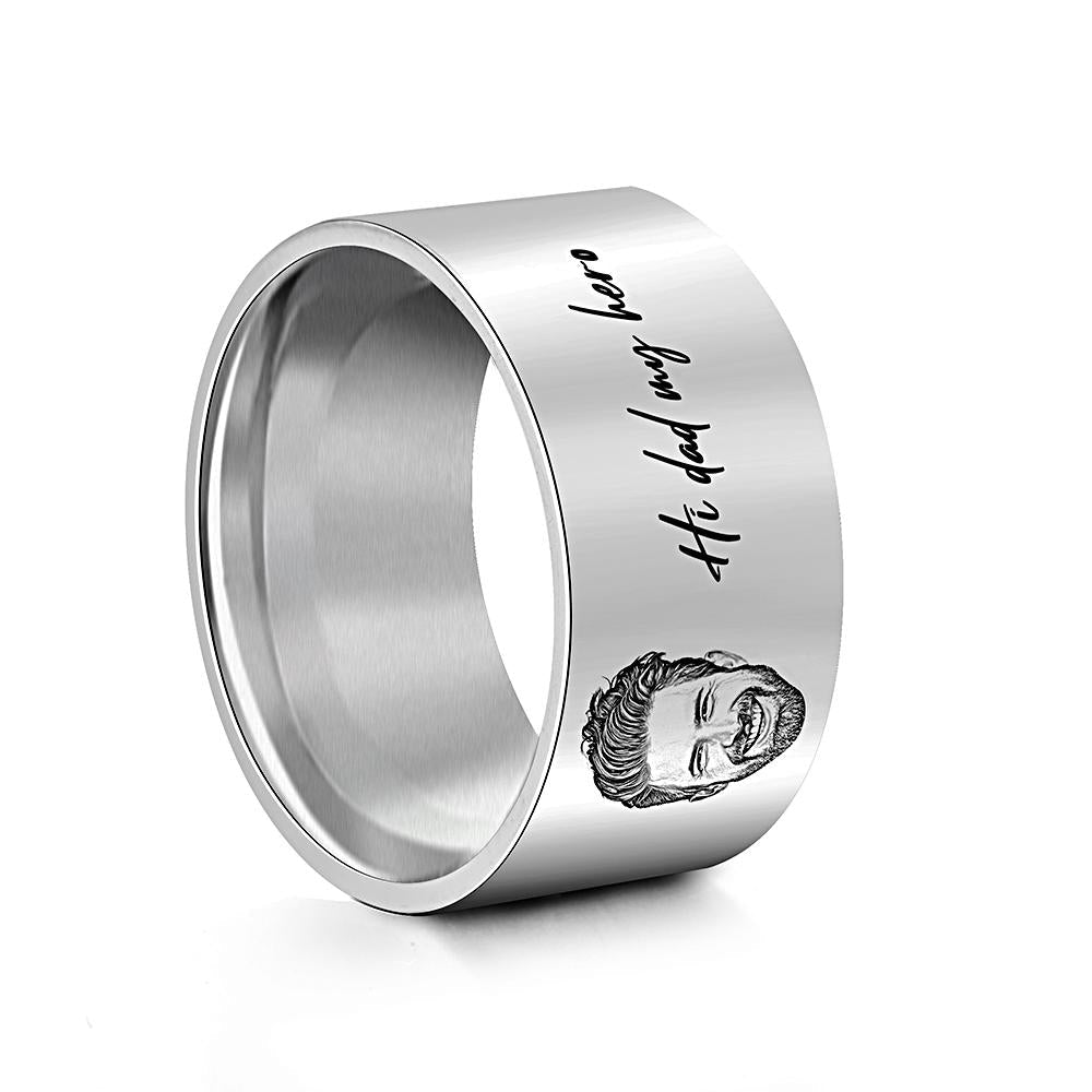 Photo Engraved Words - Personalized Ring