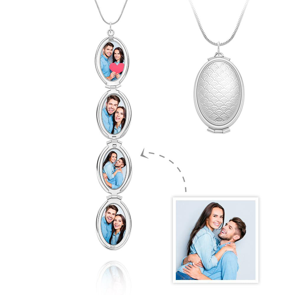 Oval Locket Pendant - Personalized Oval Locket Pendant