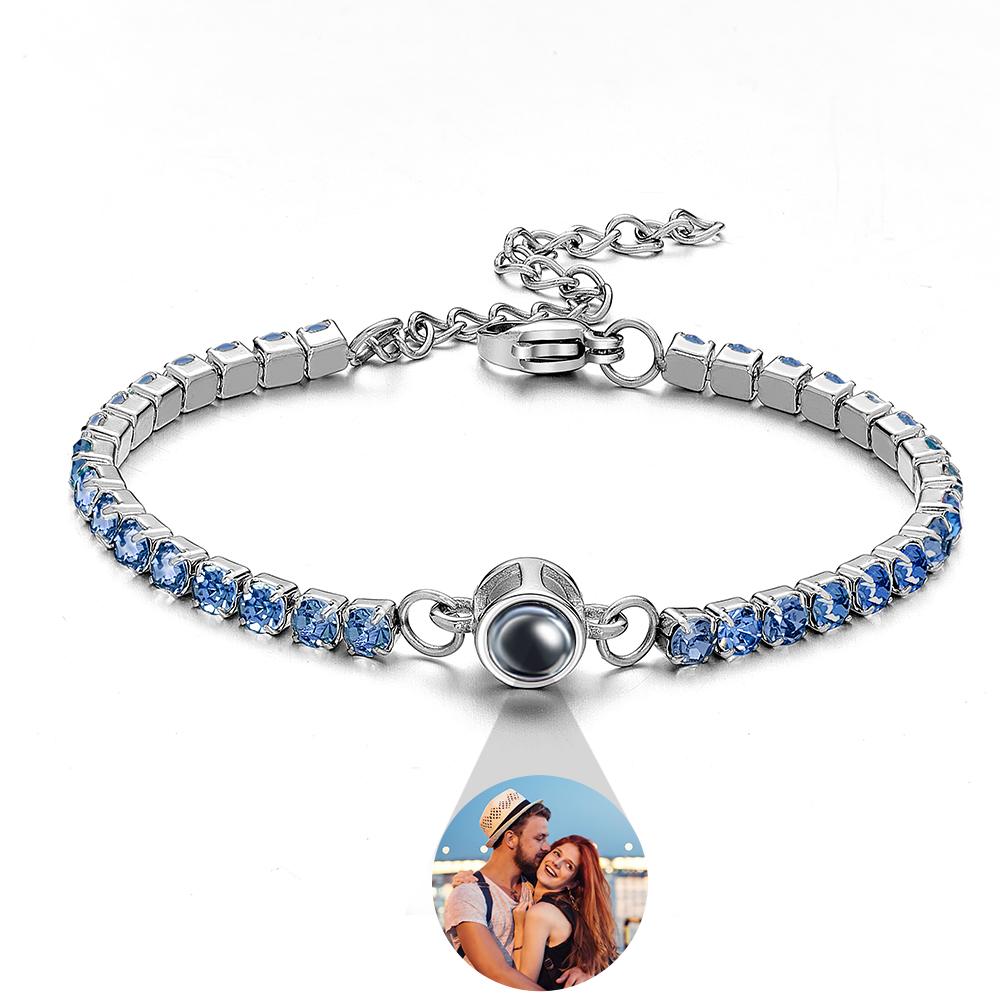 Personalized Diamonds Photo Projection Charm