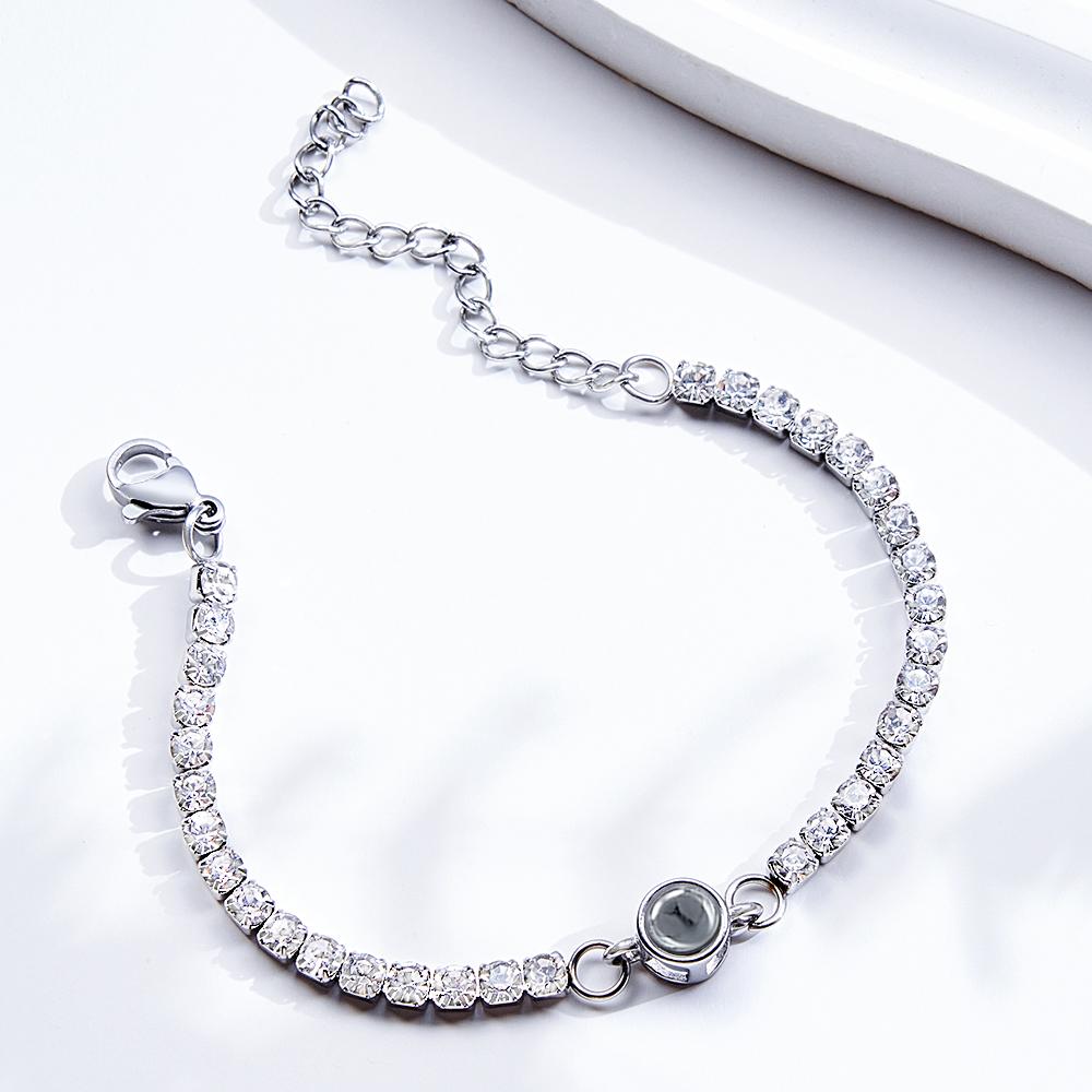 Personalized Diamonds Photo Projection Charm