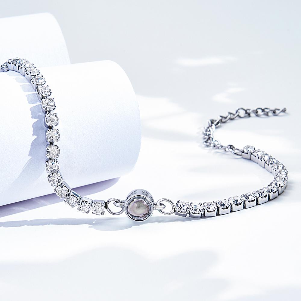 Personalized Diamonds Photo Projection Charm