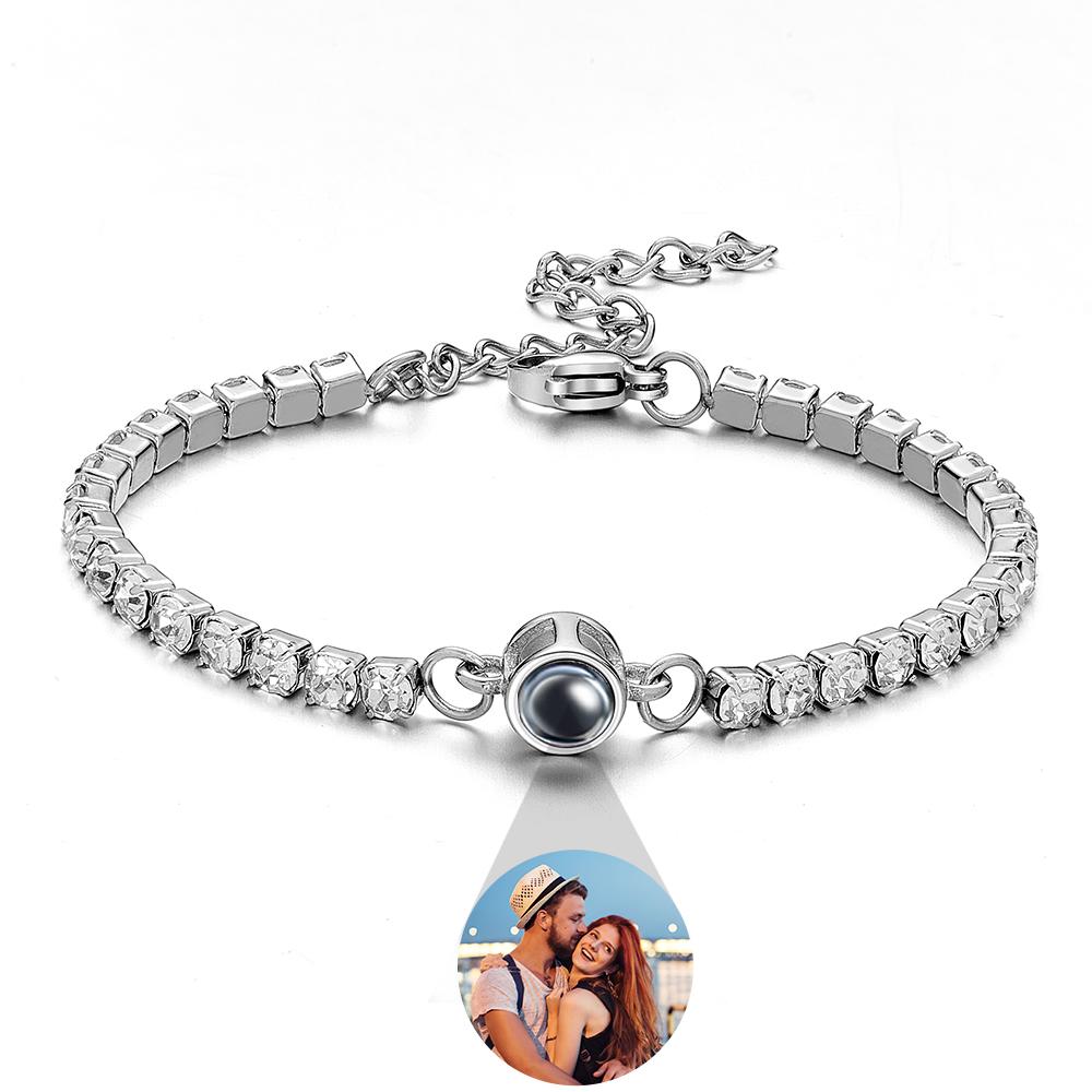 Personalized Diamonds Photo Projection Charm