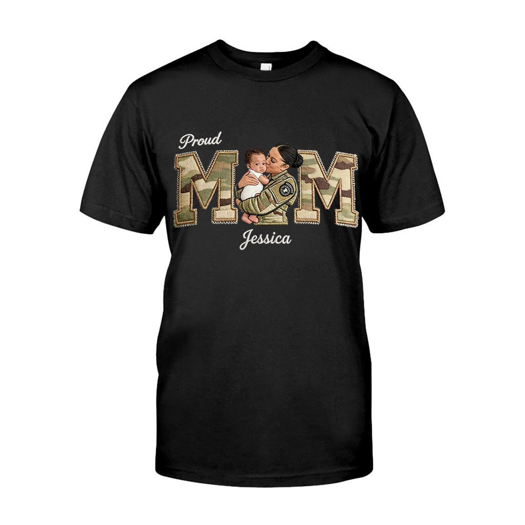 Proud Military Mom - Personalized Mother T-shirt And Hoodie
