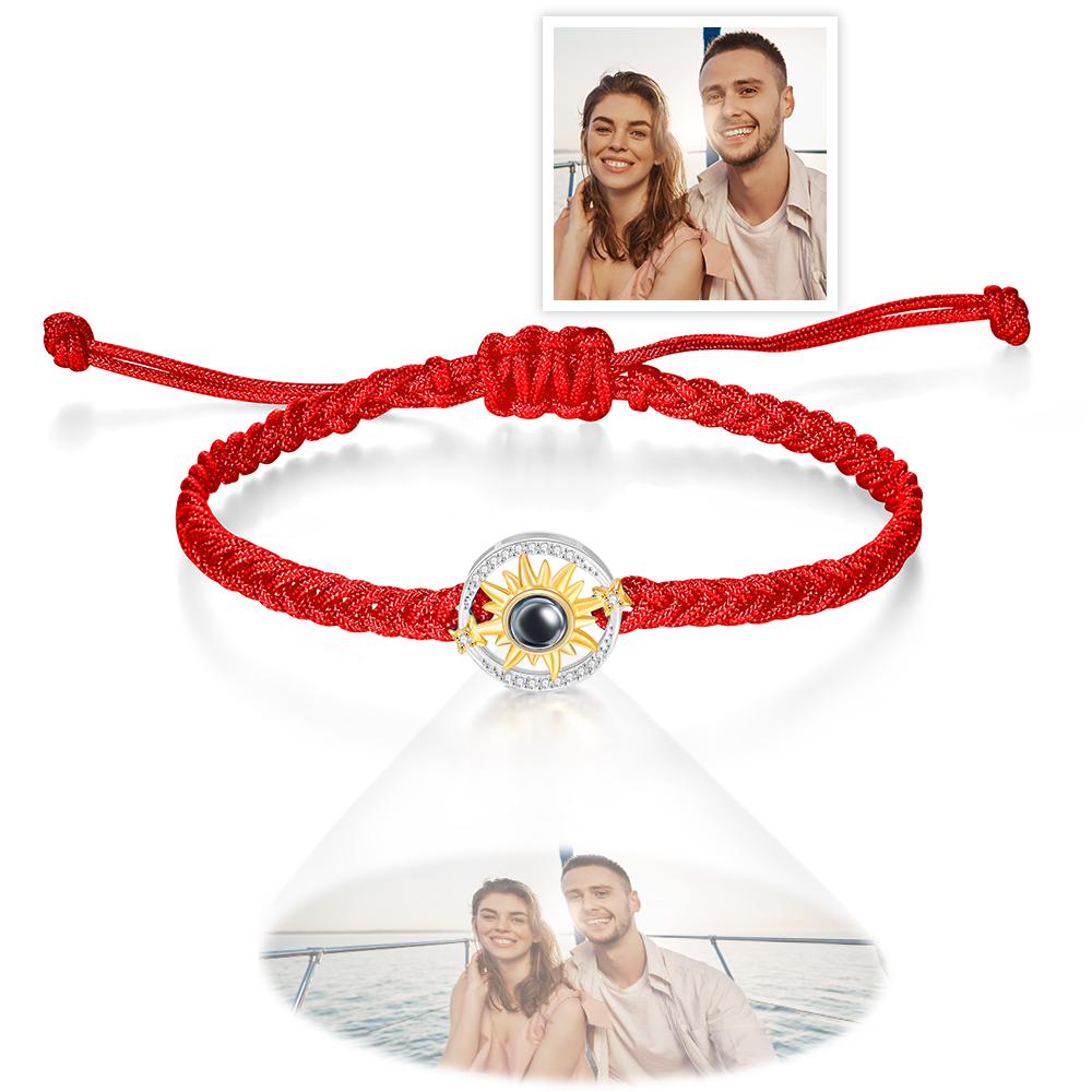 Personalized Sun Flower Photo Projection Charm