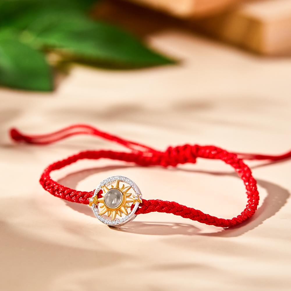 Personalized Sun Flower Photo Projection Charm