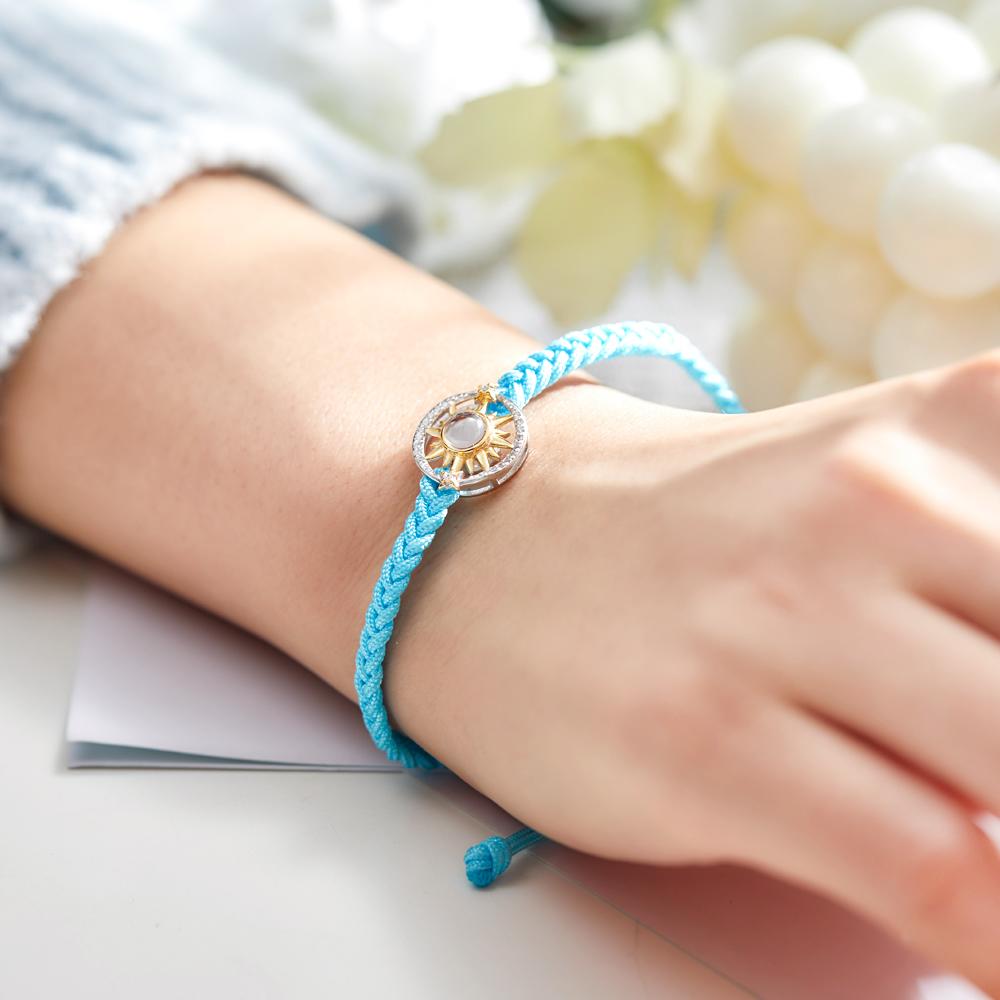 Personalized Sun Flower Photo Projection Charm