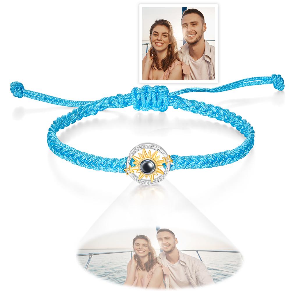 Personalized Sun Flower Photo Projection Charm