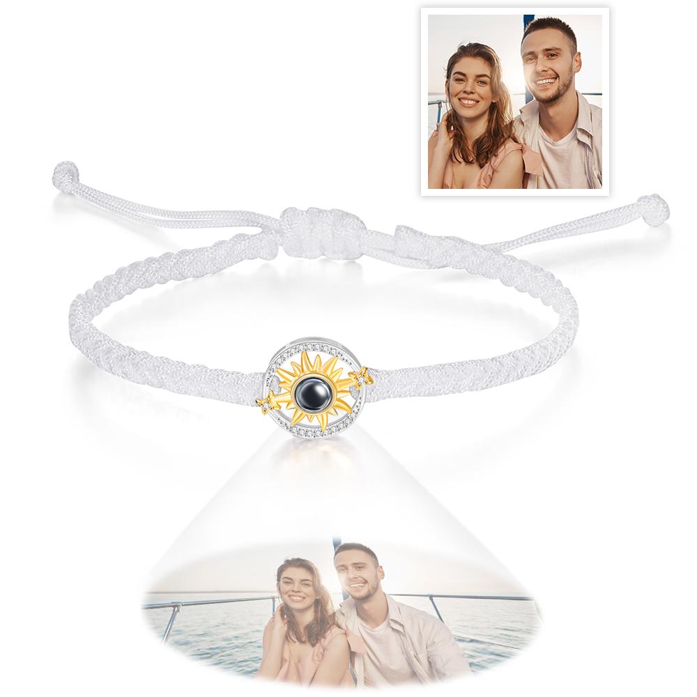 Personalized Sun Flower Photo Projection Charm