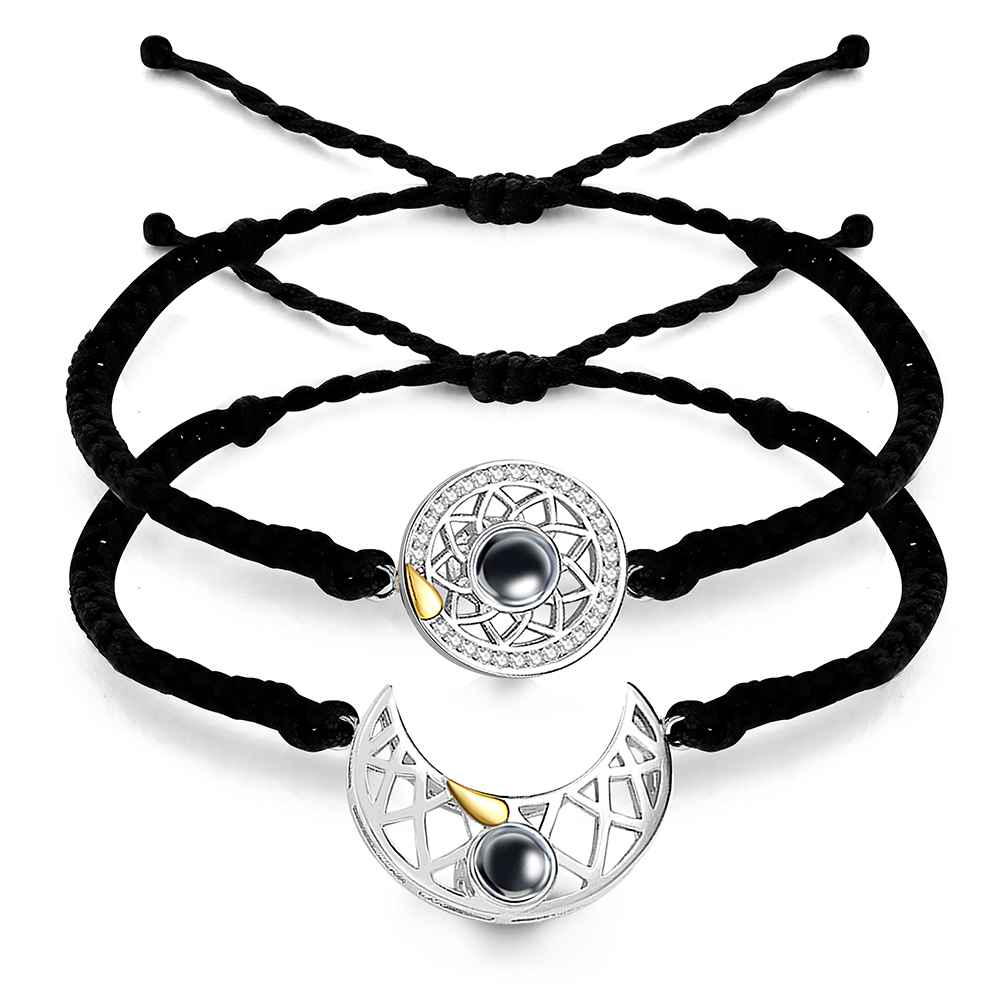 Sun And Moon - Personalized Photo Projection Bracelet