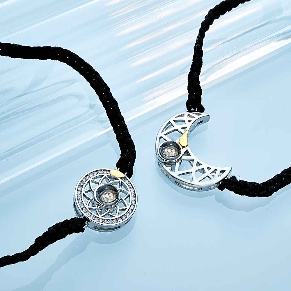 Sun And Moon - Personalized Photo Projection Bracelet