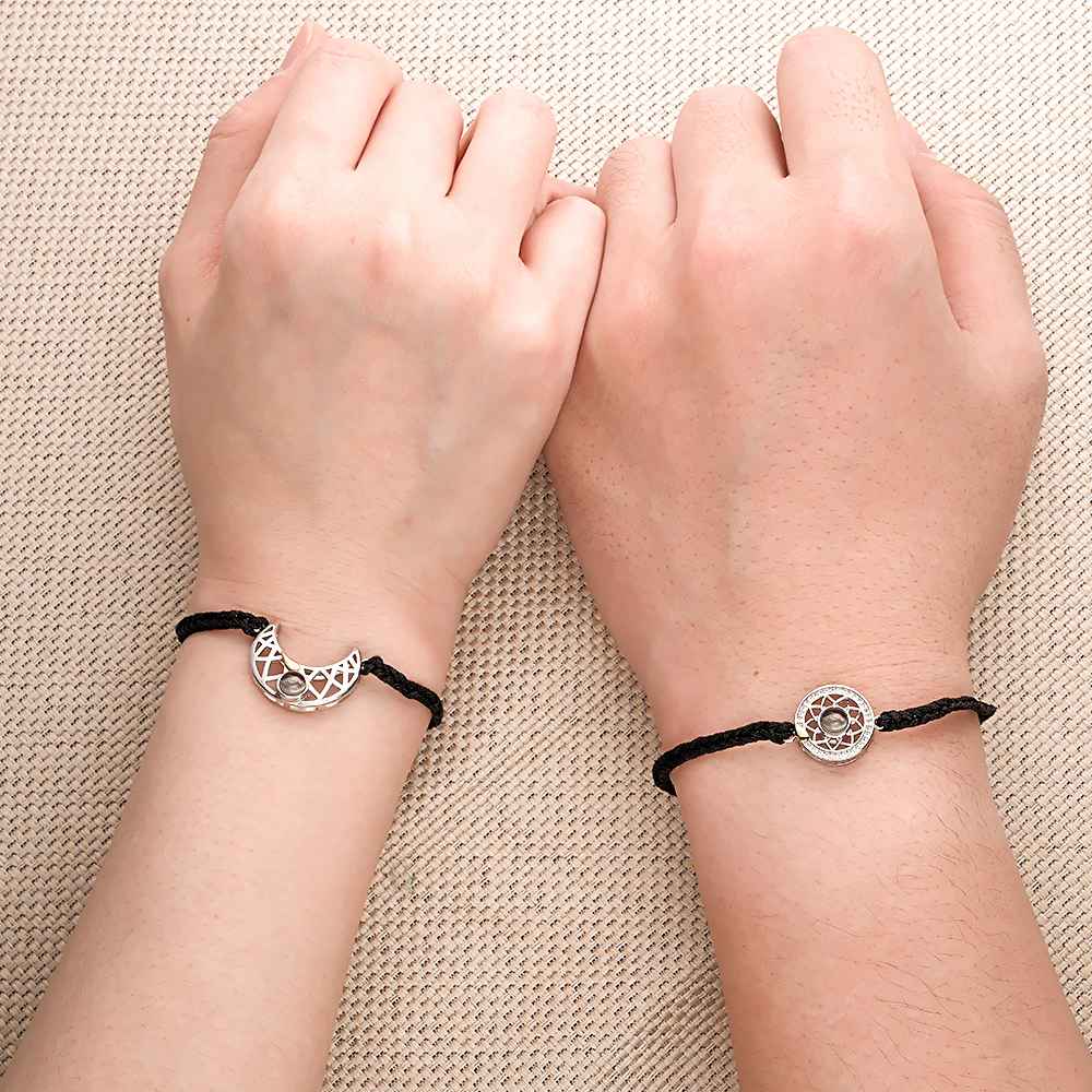 Sun And Moon - Personalized Photo Projection Bracelet