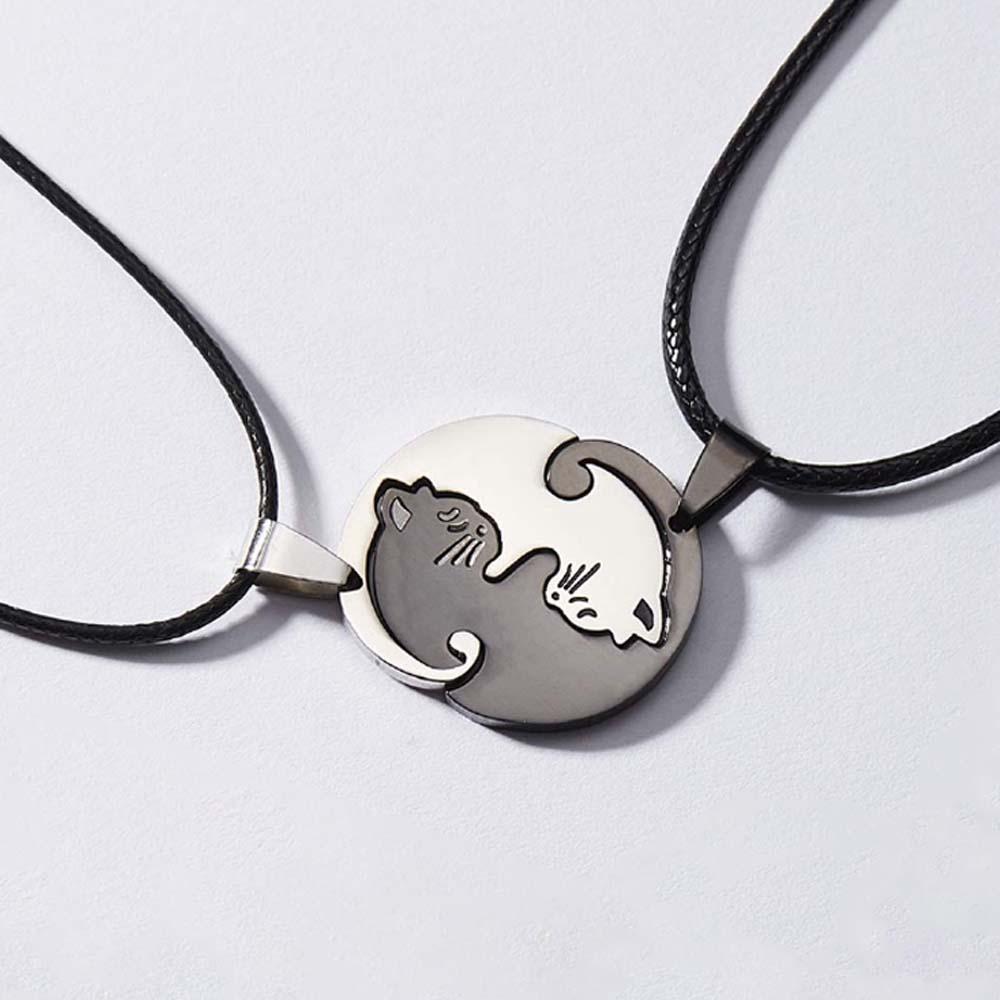 Matching Cat - Personalized Couple Matching Cat Necklace