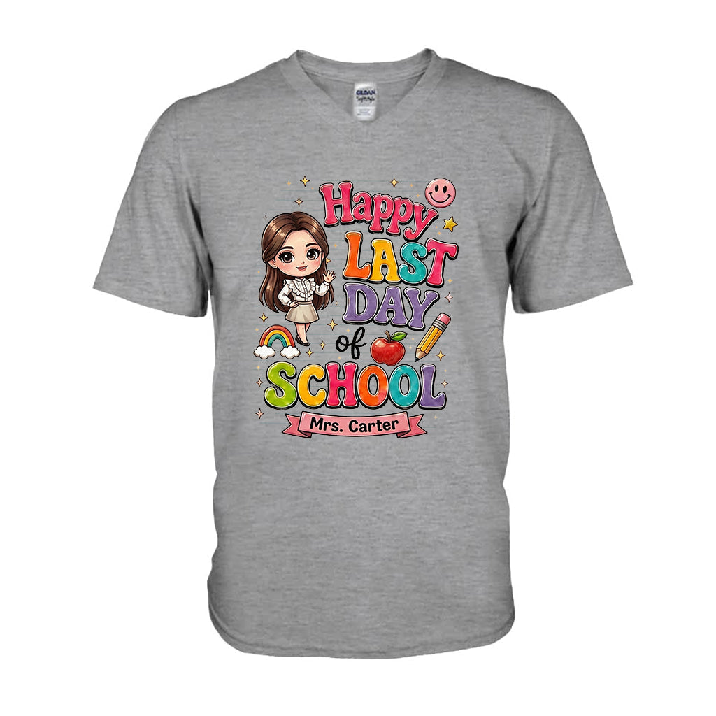Teacher Last Day Of School - Personalized Teacher T-shirt And Hoodie