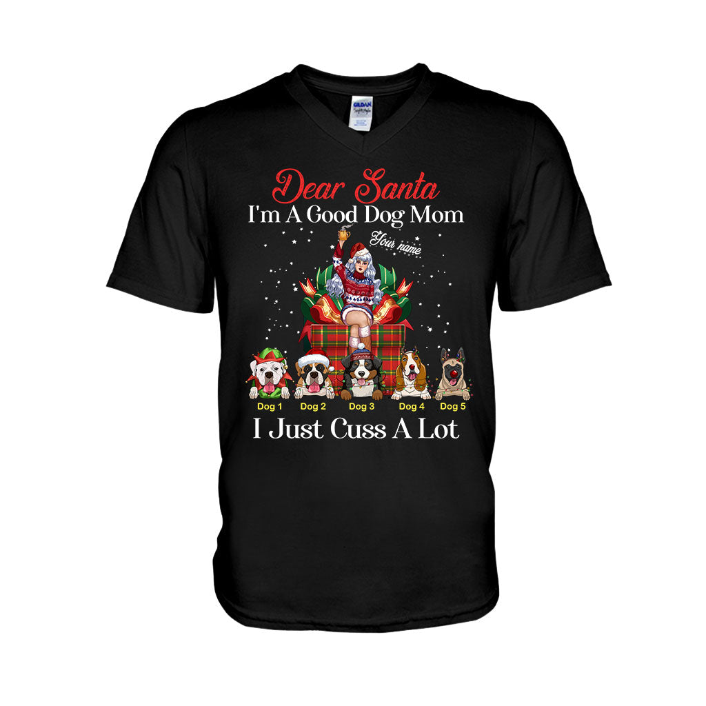 Dear Santa, I'm A Good Dog Mom - Personalized Christmas Dog T-shirt and Hoodie