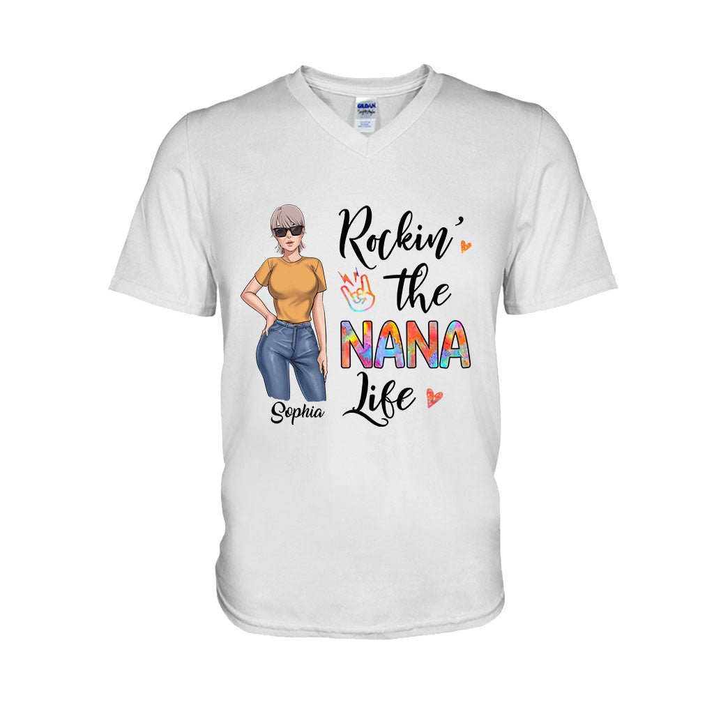 Rockin' The Nana Life - Gift for grandma, mom - Personalized T-shirt And Hoodie