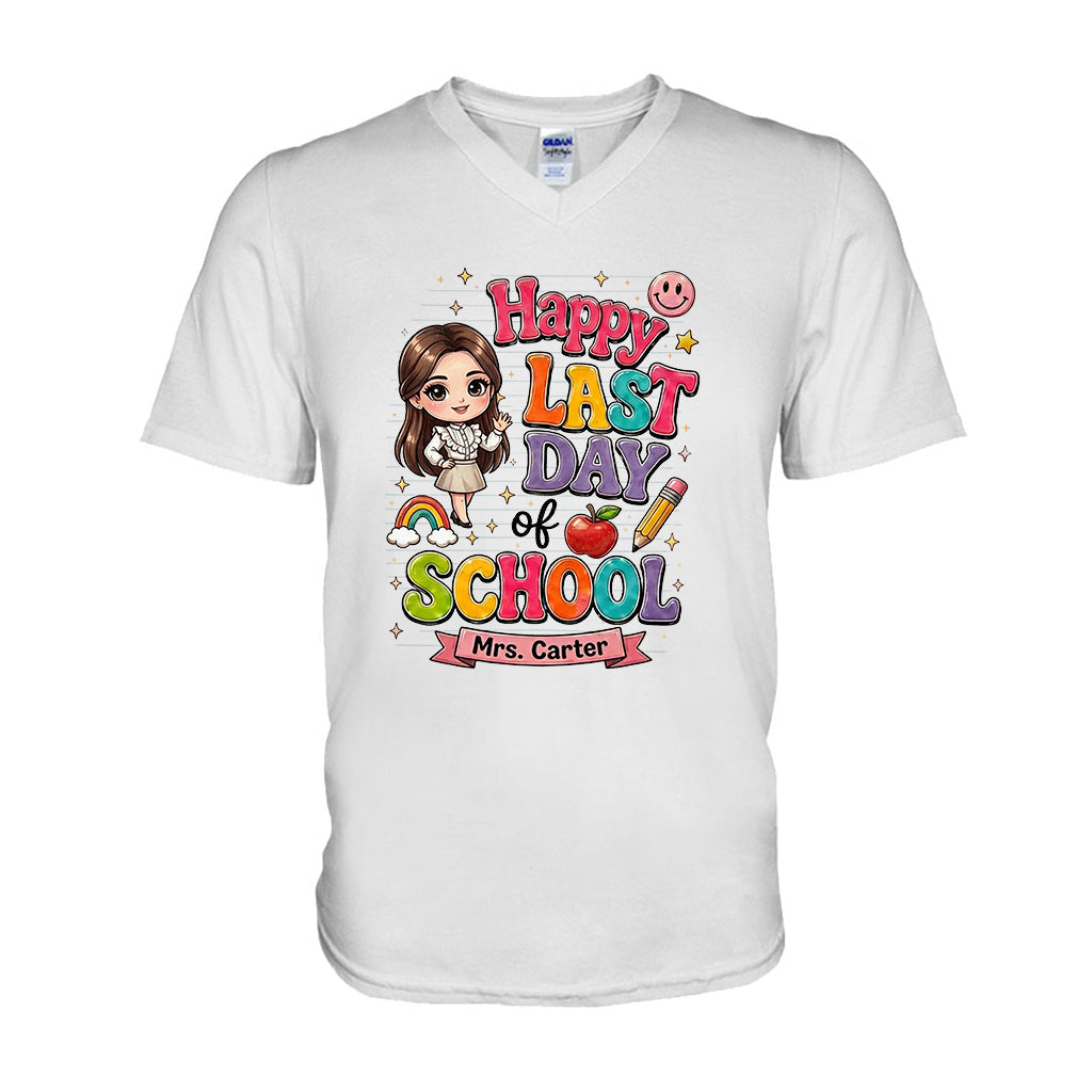 Teacher Last Day Of School - Personalized Teacher T-shirt And Hoodie