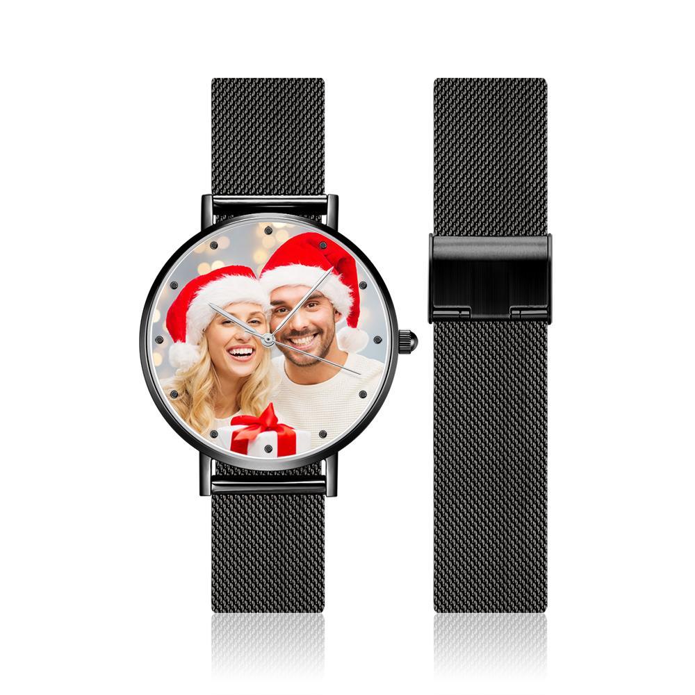 Personalized Engraved Women's Black Alloy Bracelet Photo