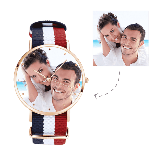 Personalized Unisex Engraved Rose Goldtone Photo