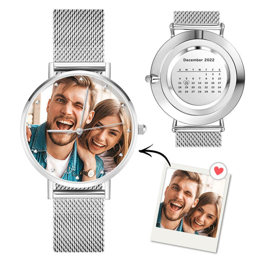 Personalized Women's Engraved Calendar Alloy Bracelet Photo