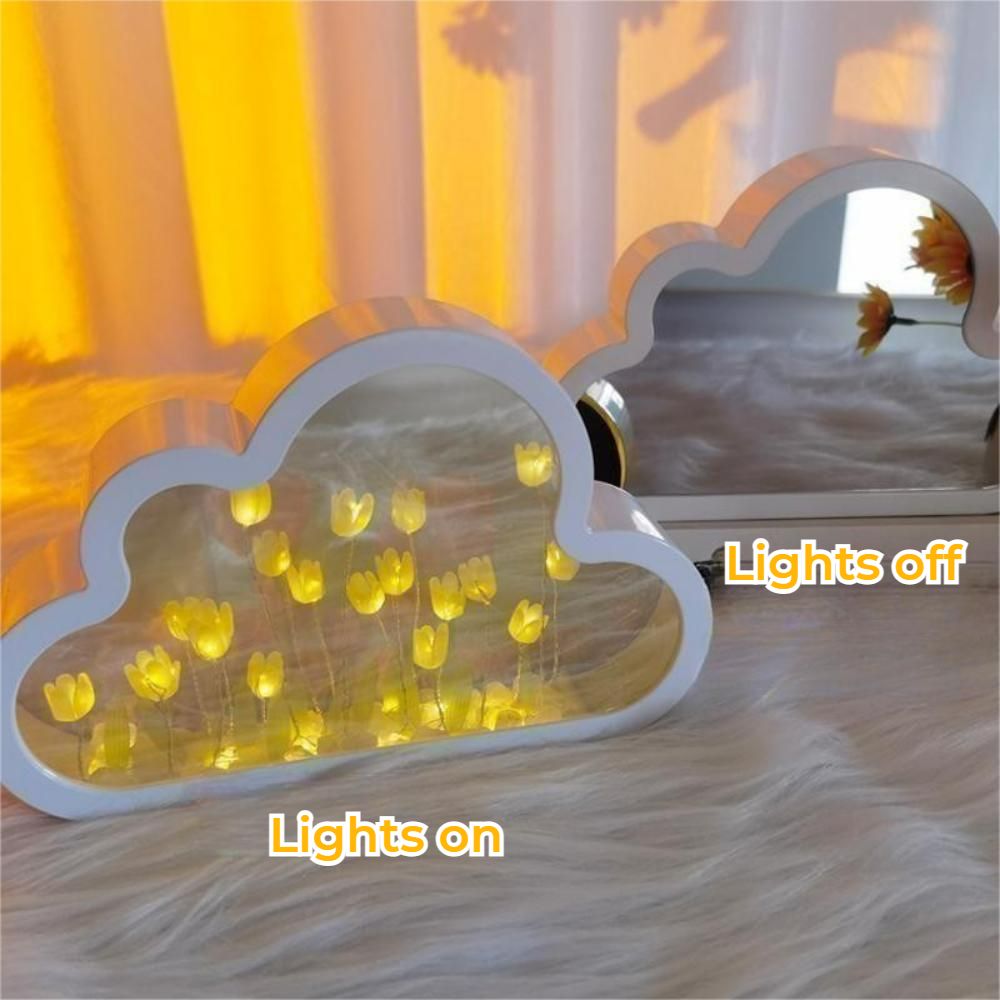 Mirror Flower Light - Photo Crystal Plaque