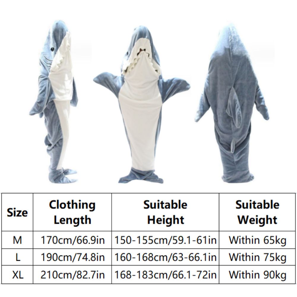 Wearable Shark - Shark Blanket Hoodie