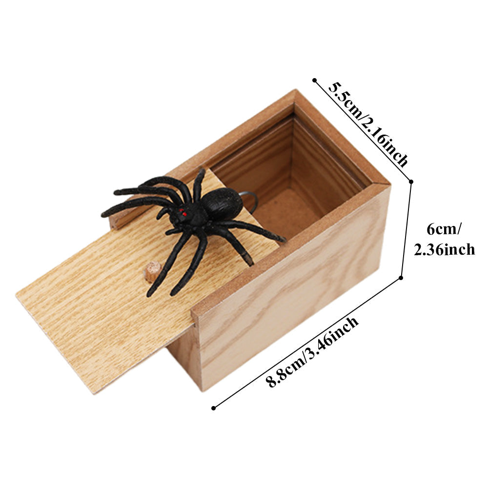 Scary Spider - Halloween Scare Box Wooden Surprise Candy Box