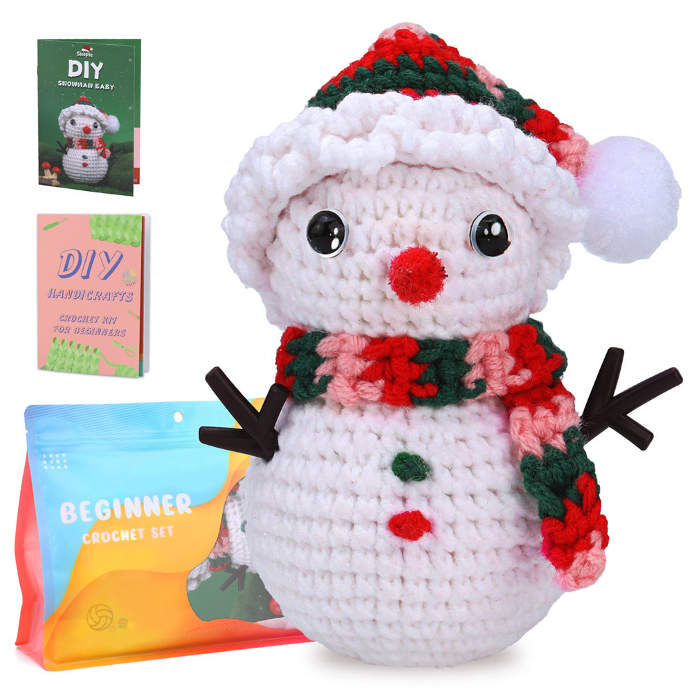 Snowman - Crochet Kit for Beginners