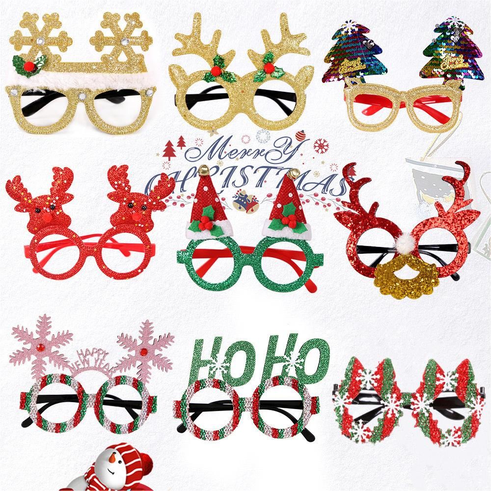 Merry Christmas - Christmas Party Glasses Frame