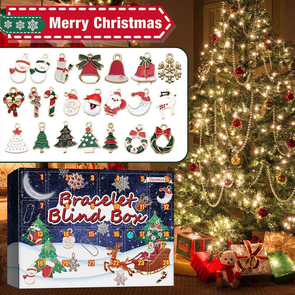 Merry Christmas - Christmas Advent Calendar Surprise Bracelet Box