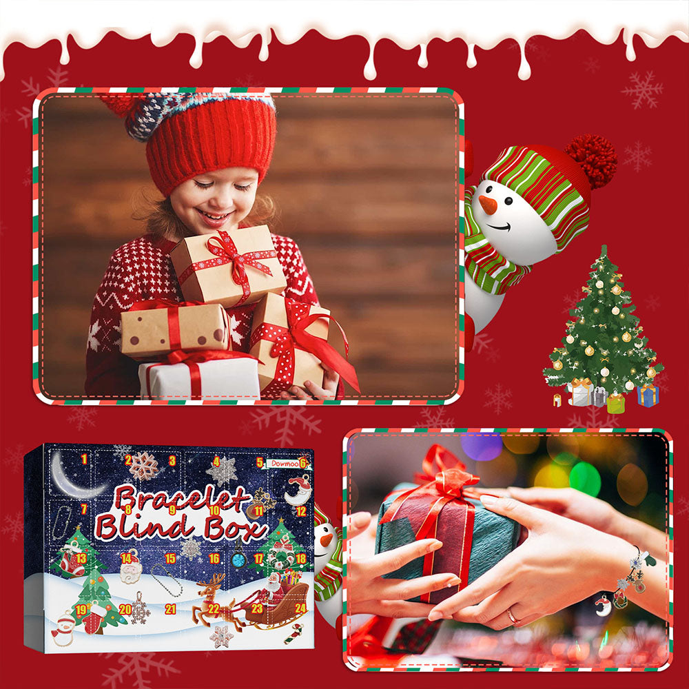 Merry Christmas - Christmas Advent Calendar Surprise Bracelet Box
