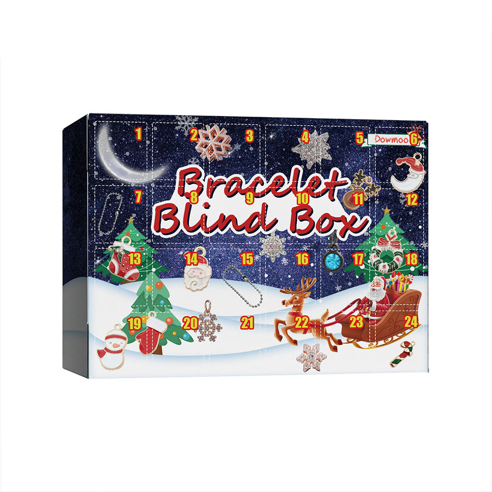 Merry Christmas - Christmas Advent Calendar Surprise Bracelet Box