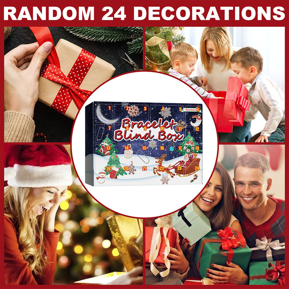 Merry Christmas - Christmas Advent Calendar Surprise Bracelet Box