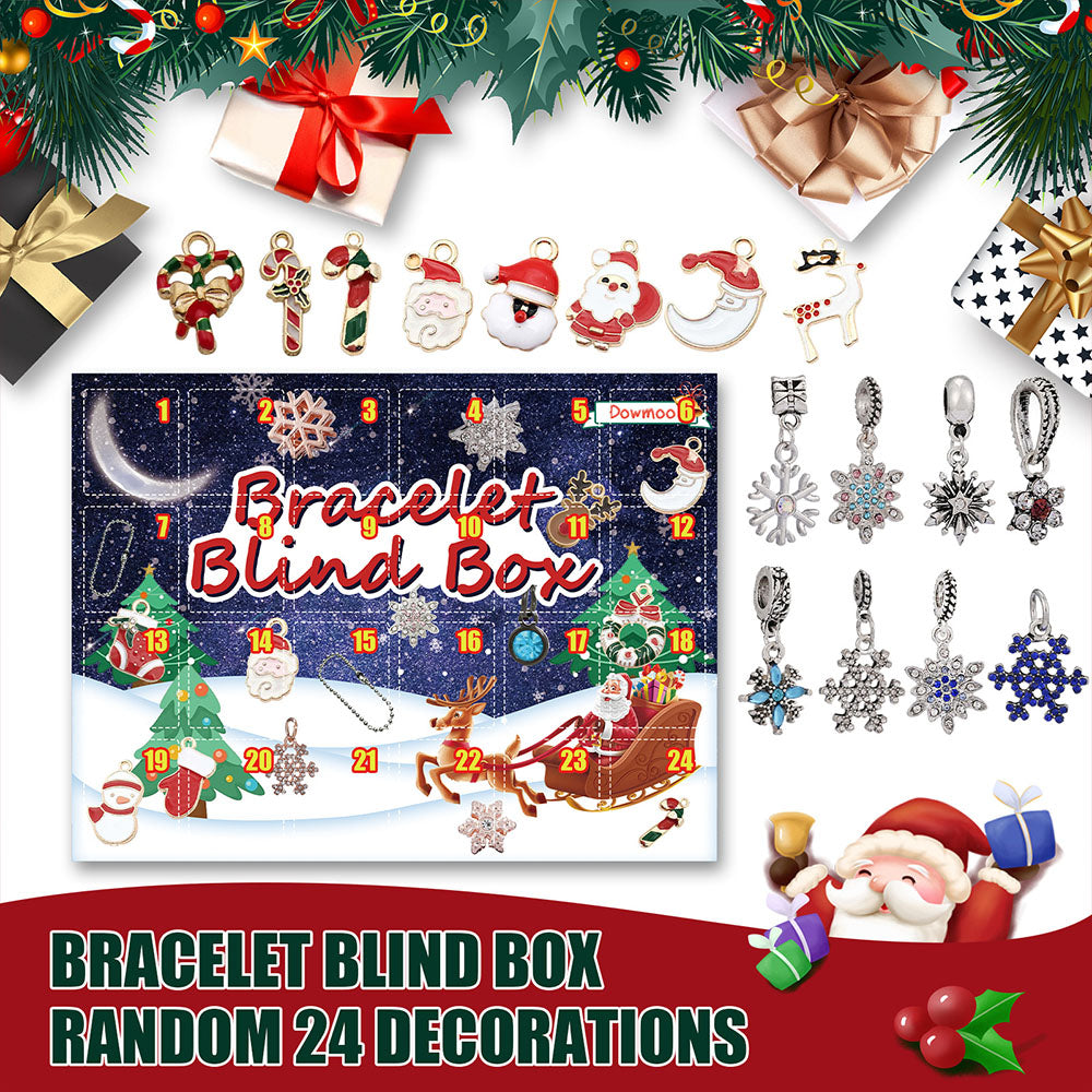 Merry Christmas - Christmas Advent Calendar Surprise Bracelet Box