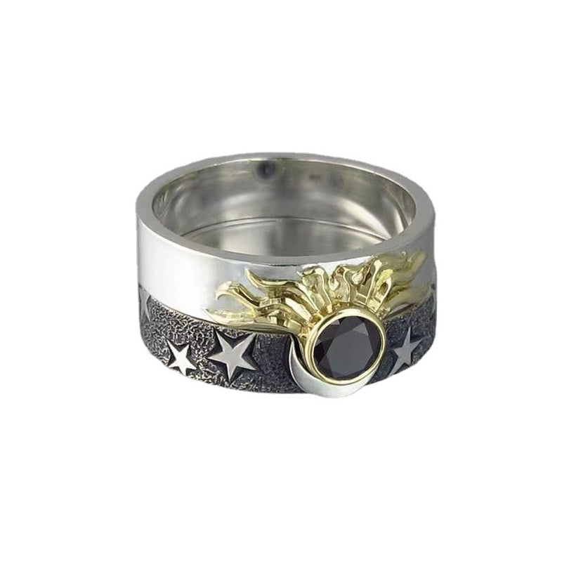Sun And Moon Lover Matching Sun Moon Matching Ringss - Couple Ring