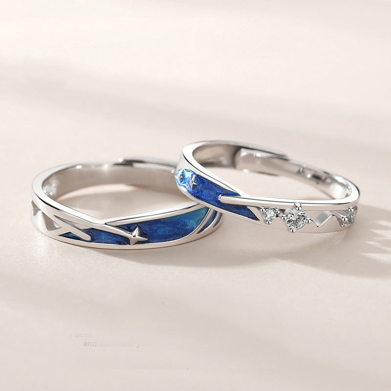 Meteor Star Matching Ringss - Couple Ring