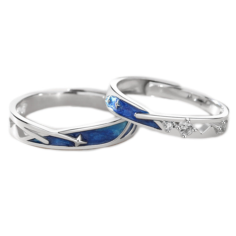 Meteor Star Matching Ringss - Couple Ring
