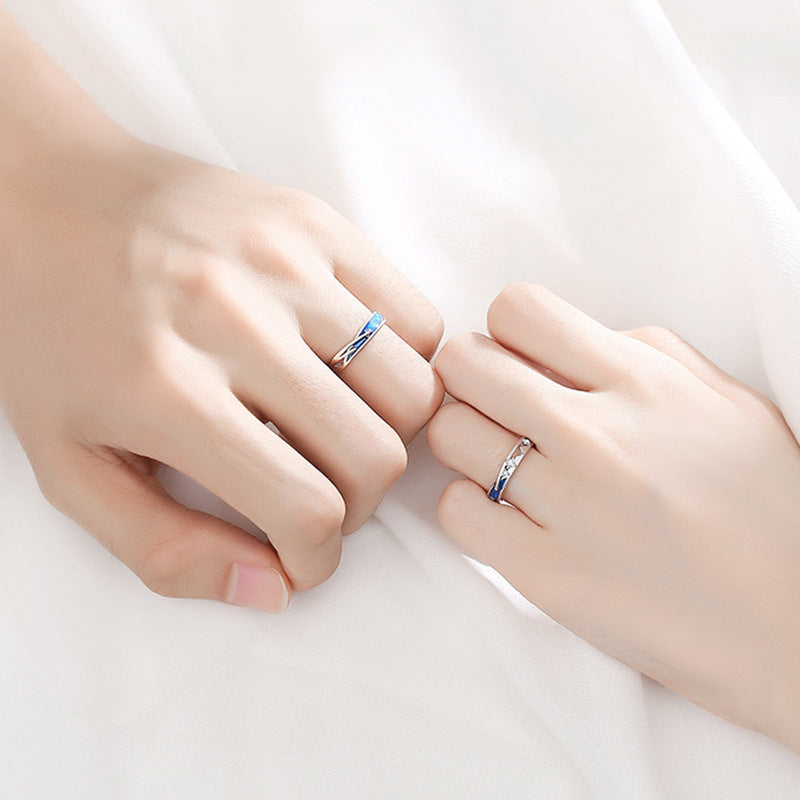 Meteor Star Matching Ringss - Couple Ring