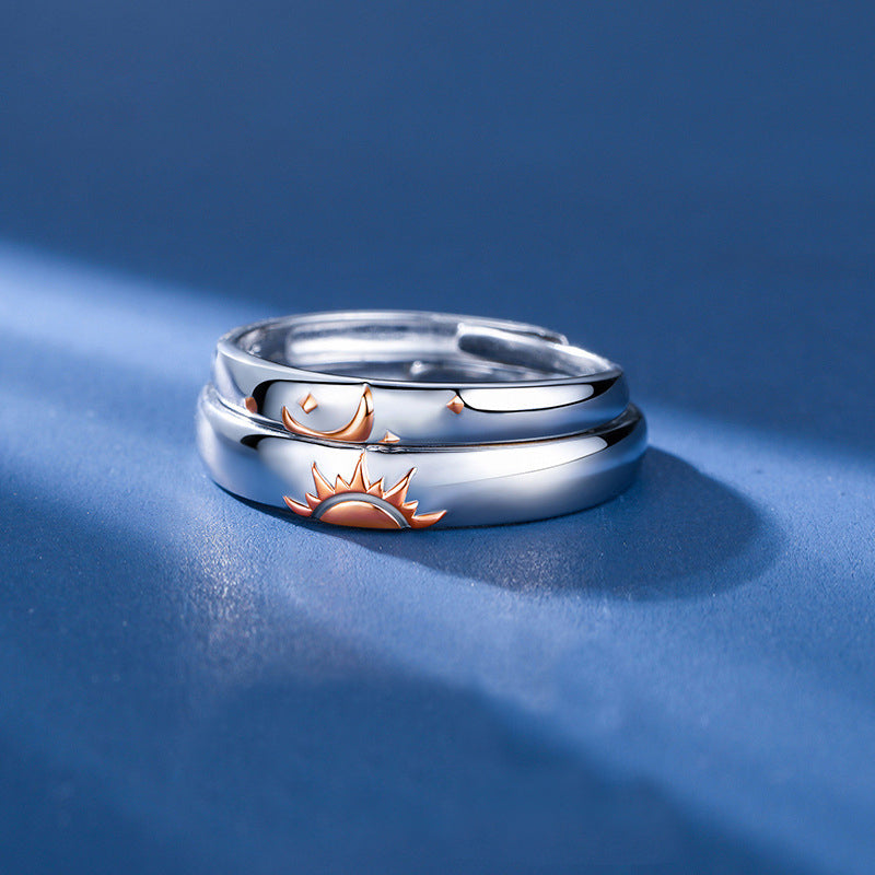 Sun And Moon Lover Matching Ringss - Couple Ring