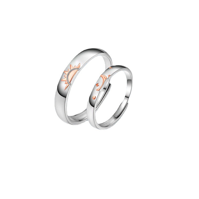 Sun And Moon Lover Matching Ringss - Couple Ring