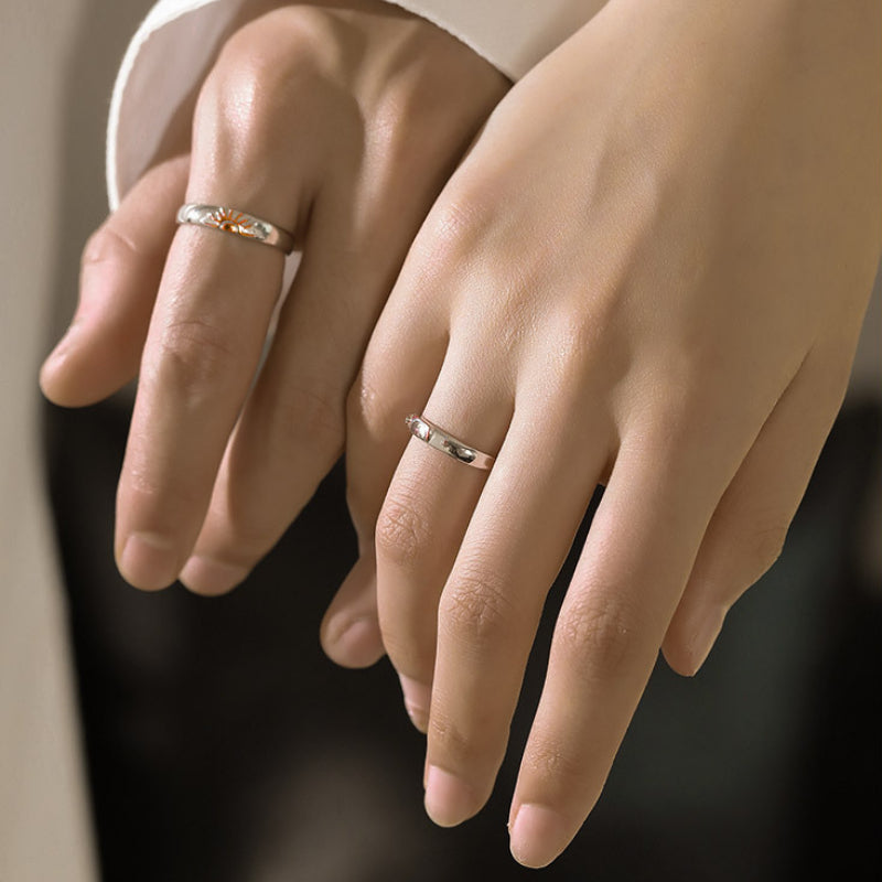Sun And Moon Lover Matching Ringss - Couple Ring