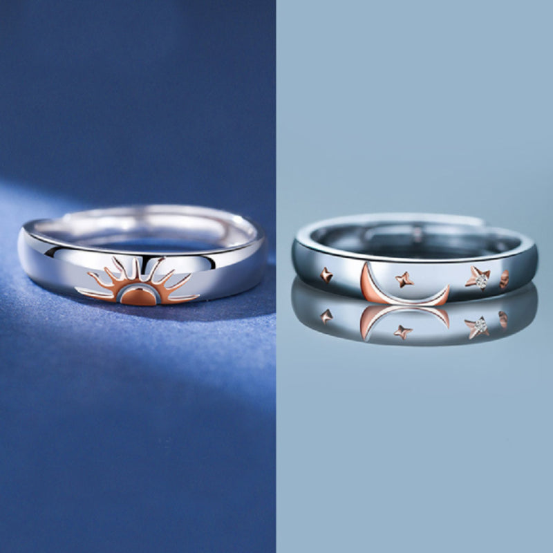 Sun And Moon Lover Matching Ringss - Couple Ring